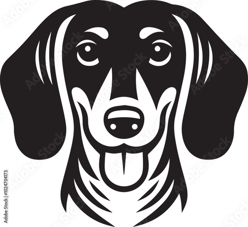 Dachshund dog cute vector