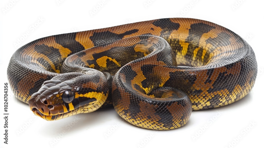 Obraz premium Anaconda white