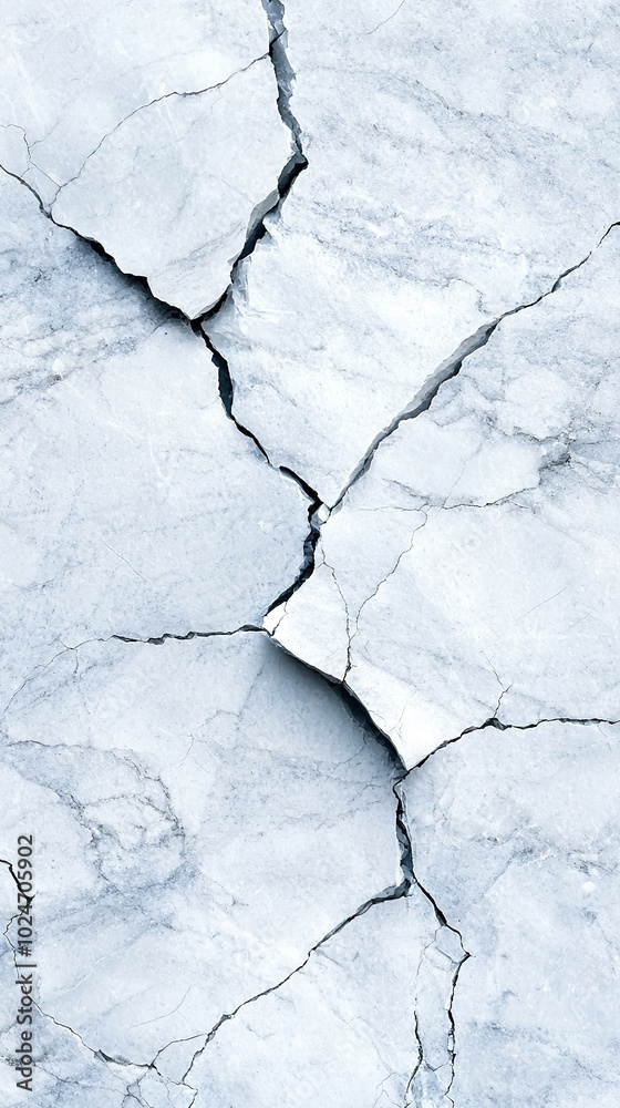 A crack in the ice that looks like a crack A crack in the ice that looks like a crack