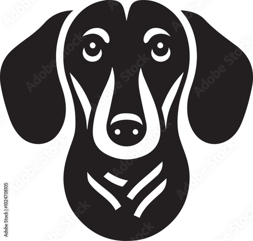 Dachshund dog cute vector