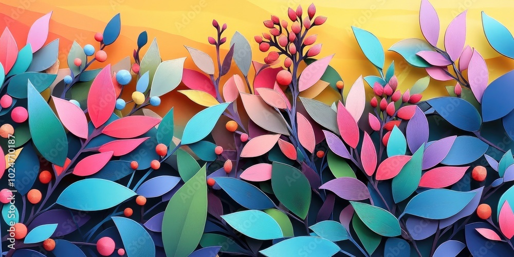Photinia glabra foliage in a vibrant garden setting, Vibrant garden foliage of Photinia glabra Photinia glabra foliage in a vibrant garden setting, Vibrant garden foliage of Photinia glabra