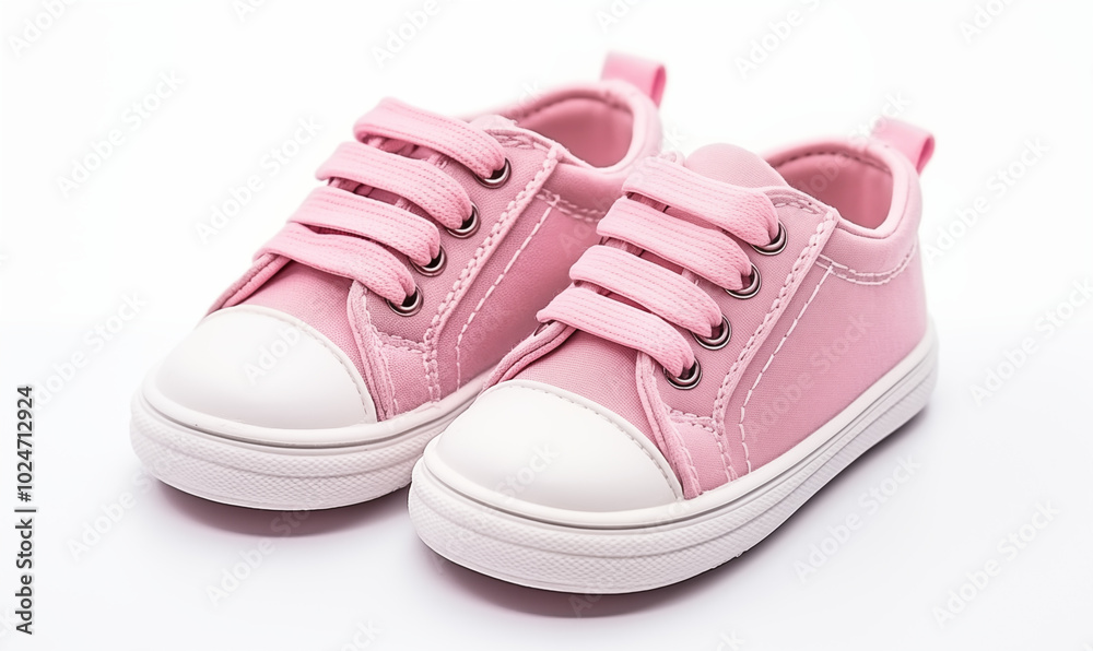 pink shoes isolated on a white background pink shoes isolated on a white background