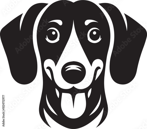 Dachshund dog cute vector