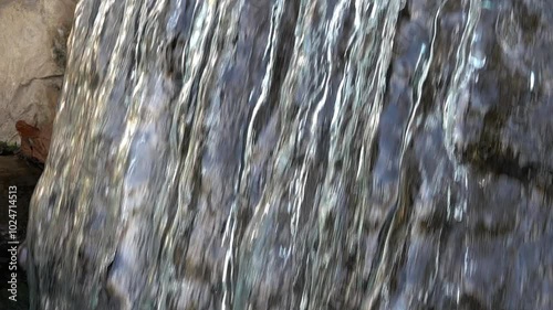 Waterfall Side View Super Slow Motion x8 Loop photo