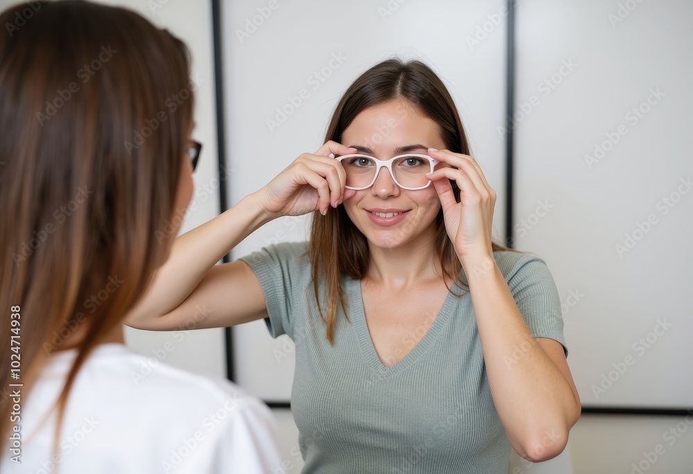two women looking through binoculars two women looking through binoculars