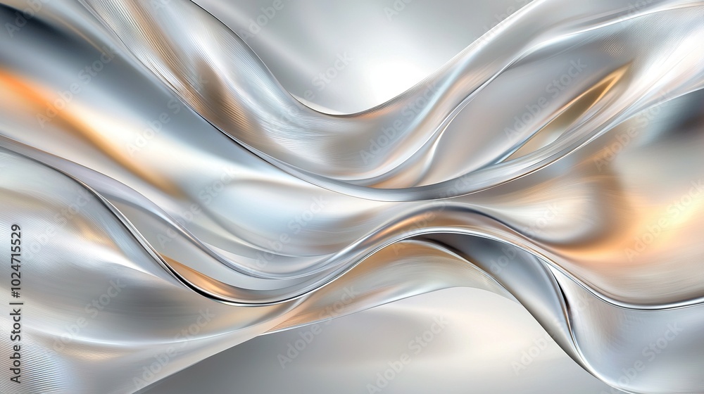 Silver-gold background with wavy top & bottom Silver-gold background with wavy top & bottom