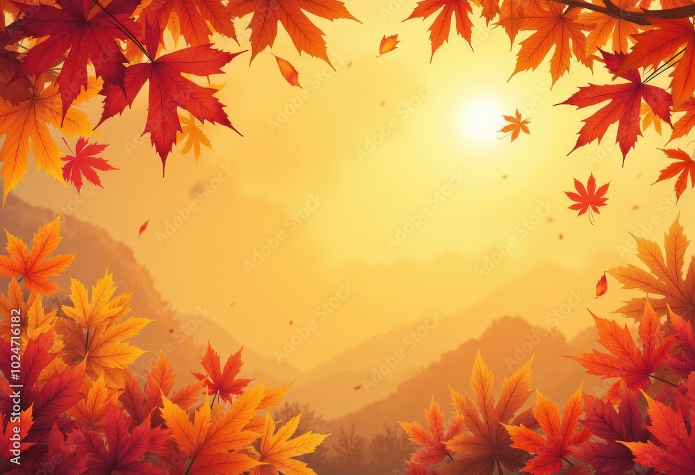 autumn background with maple leaves autumn background with maple leaves