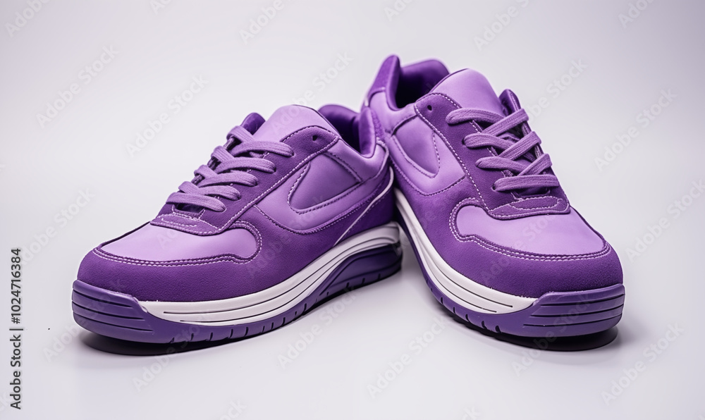 purple shoes isolated on a white background purple shoes isolated on a white background