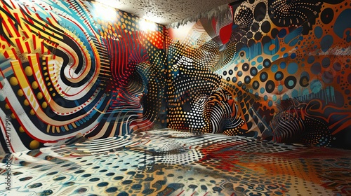 A vibrant room filled with ...
