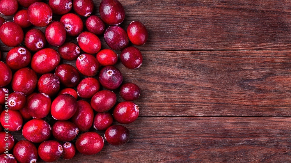 Cranberries sit atop table with knife & bowl nearby Cranberries sit atop table with knife & bowl nearby