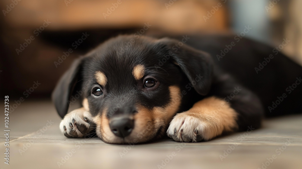 Mały, śliczny piesek - szczeniaczek