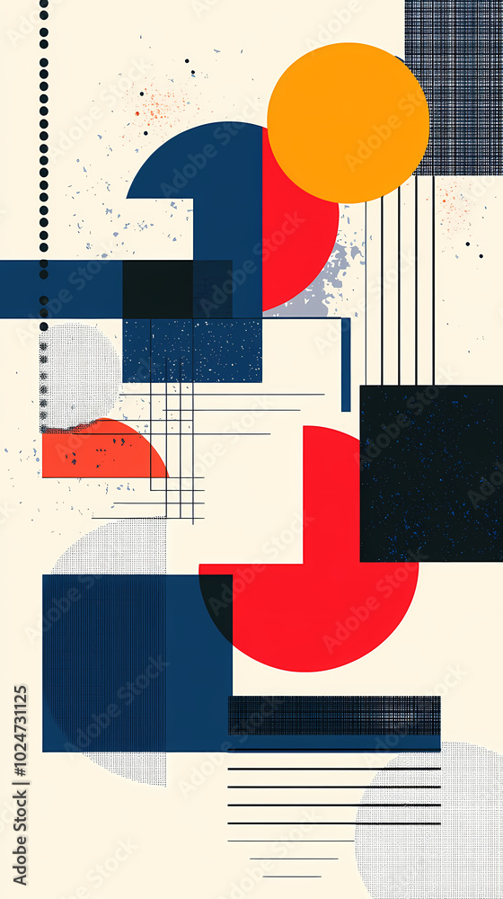 Geometric shapes and compositions inspired by Bauhaus or Memphis. Retro elements, geometric pattern for banners, posters, and leaflets. Geometric design background vector Geometric shapes and compositions inspired by Bauhaus or Memphis. Retro elements, geometric pattern for banners, posters, and leaflets. Geometric design background vector