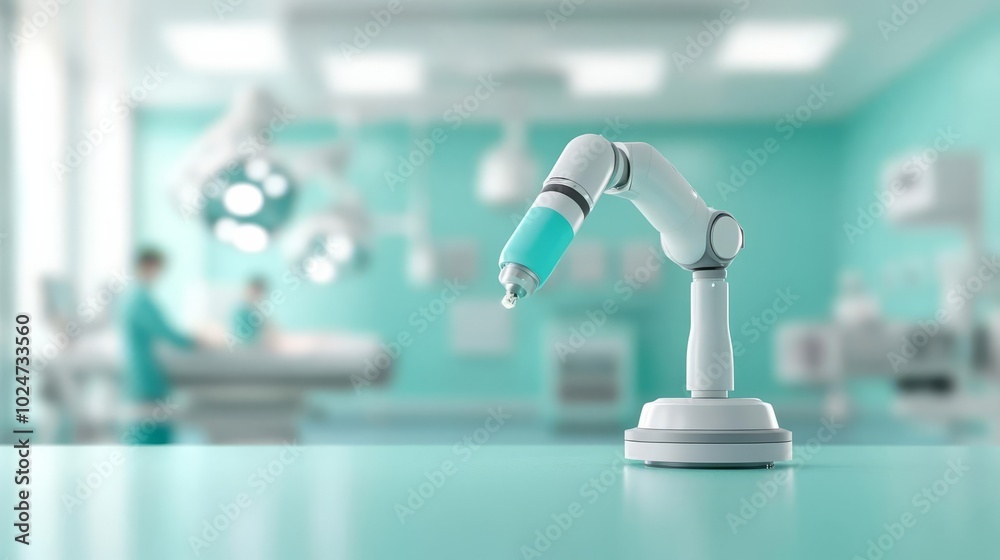 Surgical robot, minimally invasive procedure, high-tech hospital Surgical robot, minimally invasive procedure, high-tech hospital