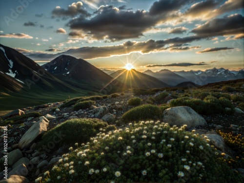 Sunset Over Snowden Mountain in the Brooks Range photo