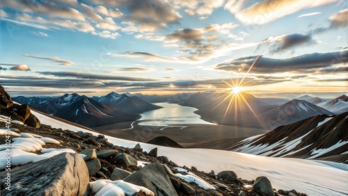 Sunset over Snowden Mountain in the Brooks Range photo