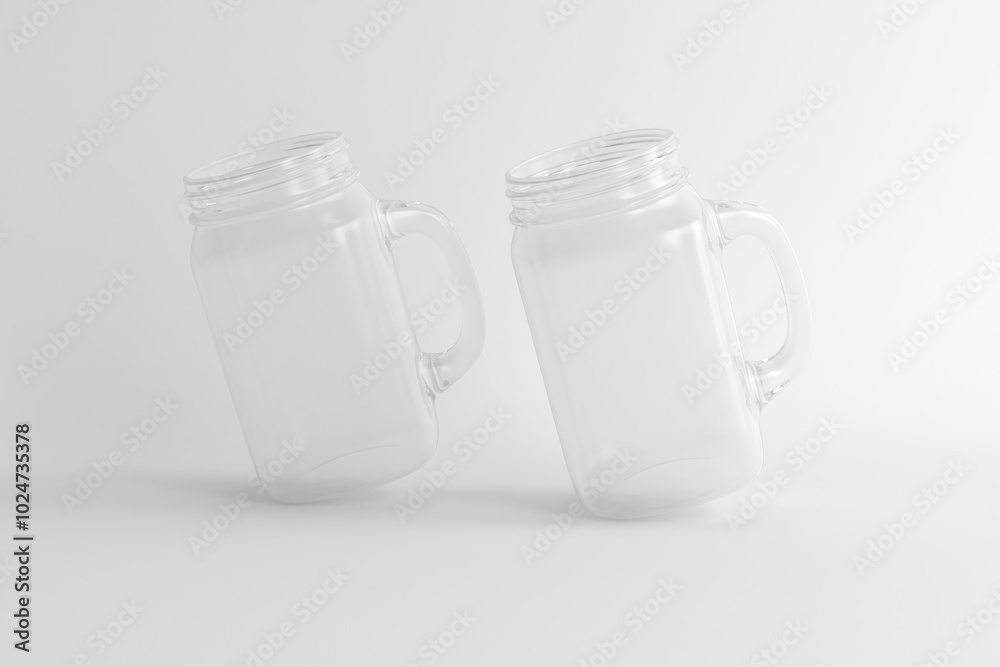Realistic Mason Drinking Glass Jar Mockup for Customizable Branding Presentations Realistic Mason Drinking Glass Jar Mockup for Customizable Branding Presentations