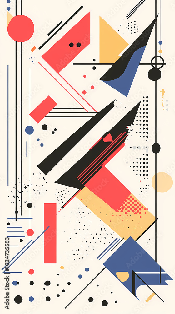 Geometric shapes and compositions inspired by Bauhaus or Memphis. Retro elements, geometric pattern for banners, posters, and leaflets. Geometric design background vector Geometric shapes and compositions inspired by Bauhaus or Memphis. Retro elements, geometric pattern for banners, posters, and leaflets. Geometric design background vector
