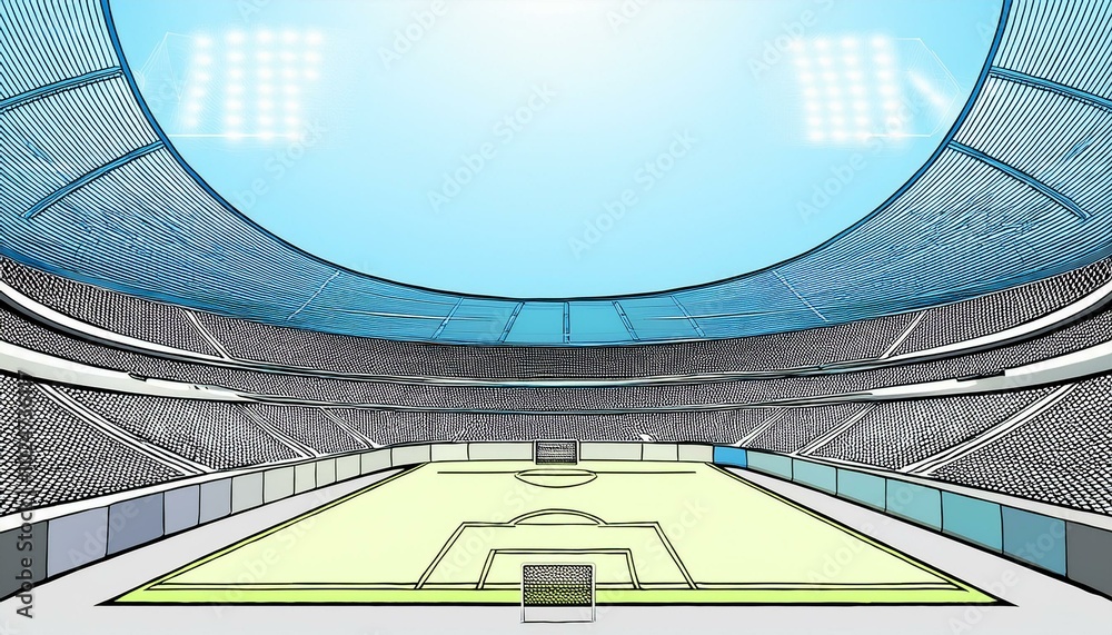 Fototapeta premium fussball stadion