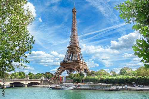 View of Paris with Eiffel tower