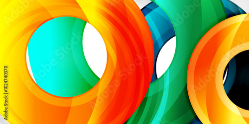 Circles, round elements, ring shapes premium background. Vector Illustration For Wallpaper, Banner, Background, Card, Book Illustration, landing page