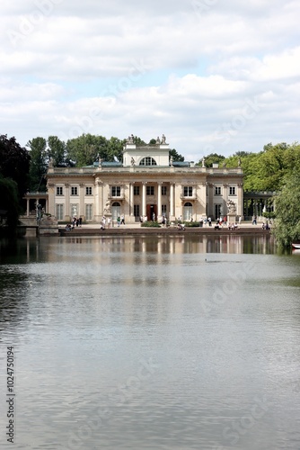 palace in the park, Poland, Warsaw, Lazienki Krolewskie, architecture, water, building, palace, park, travel, europe, landmark, reflection, house, old, garden, history, villa, museum, landscape