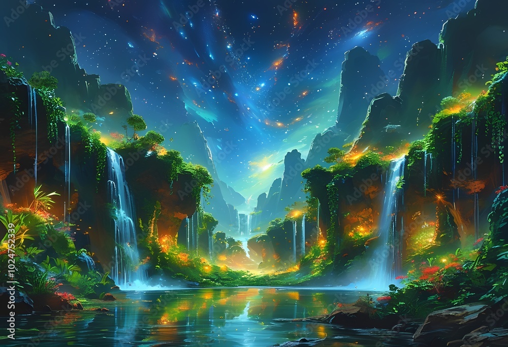 Fototapeta premium oasis cosmic