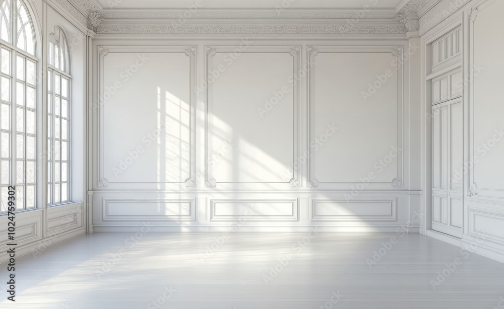 Fototapeta premium White Room Interior.
