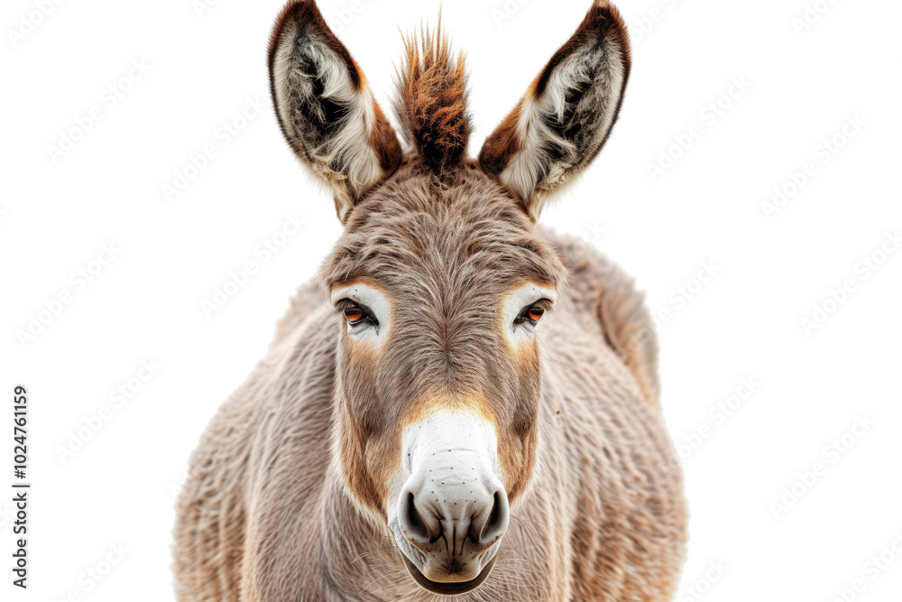 Friendly Donkey: A Gentle Farm Animal with Long Ears. Friendly Donkey: A Gentle Farm Animal with Long Ears.