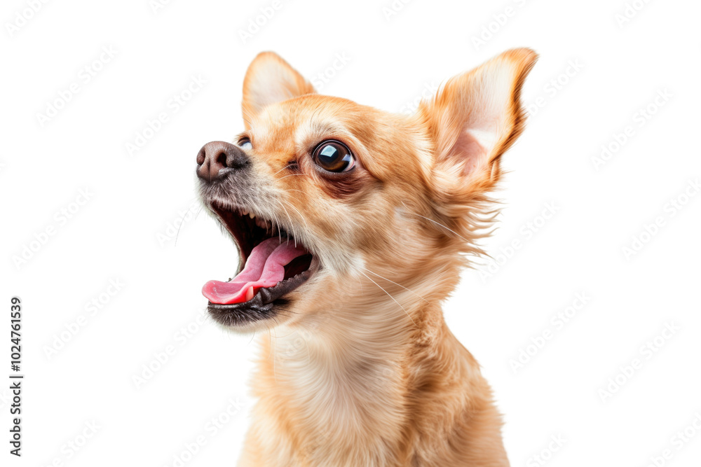 Playful puppy on a transparent background: a dog with perky ears. Playful puppy on a transparent background: a dog with perky ears.