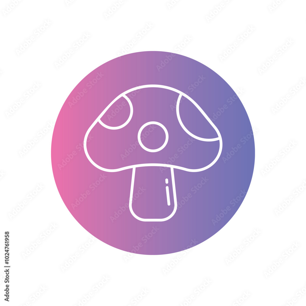 Mushroom vector icons stock illustration Mushroom vector icons stock illustration