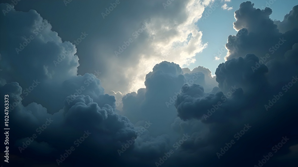 Fototapeta premium Dark clouds in the sky