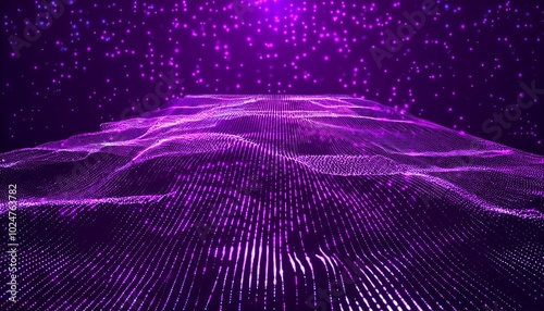 futuristic purple violet trapcode form abstract dot background data transfer particle effect