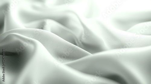 A close-up of soft, flowing fabric with gentle folds and a light color.