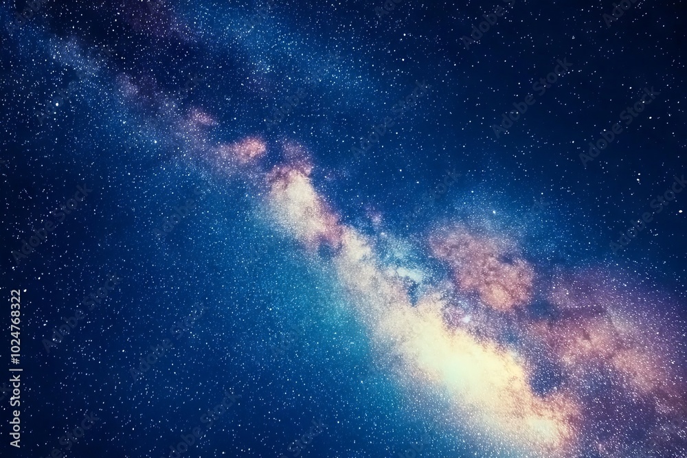 Fototapeta premium Milky Way galaxy in night sky