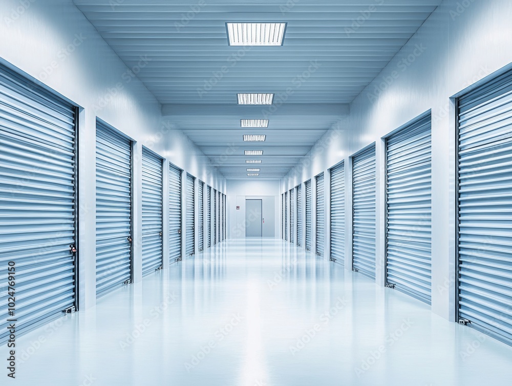 Storage Unit Corridor. Storage Unit Corridor.