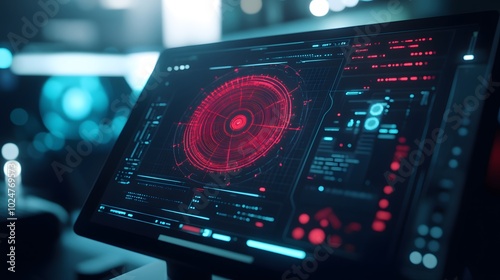 Wallpaper Mural Weather radar displaying the predicted path of an approaching hurricane, emphasizing the importance of accurate meteorological data in disaster preparedness and response. Torontodigital.ca