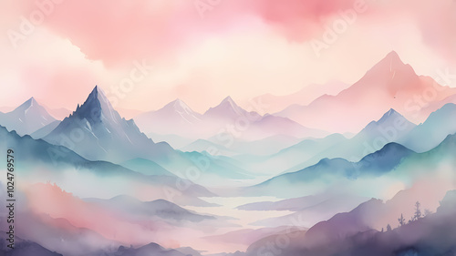 watercolor soft color texture background