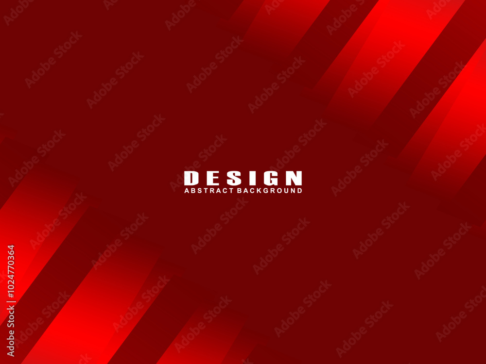 Abstract red glowing geometric lines on dark red background. Modern shiny red diagonal lines graphic design.