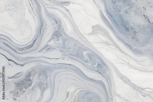 White marble texture with white, gray, and blue veins, perfect for interior design or product mockups.