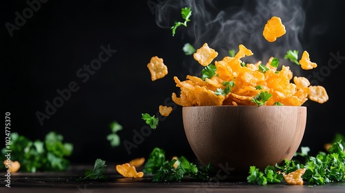 Crispy onion pakoras with a golden, lacy exterior and a soft, flavorful interior photo