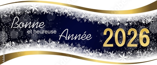 Carte de vœux Bonne Année 2026