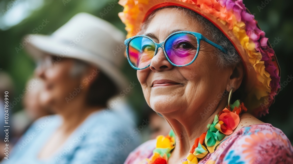 LGBTQ Senior Volunteering at a Community Event in Retirement, Making Meaningful Connections with Fellow Community Members LGBTQ Senior Volunteering at a Community Event in Retirement, Making Meaningful Connections with Fellow Community Members