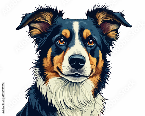 Border collie portrait