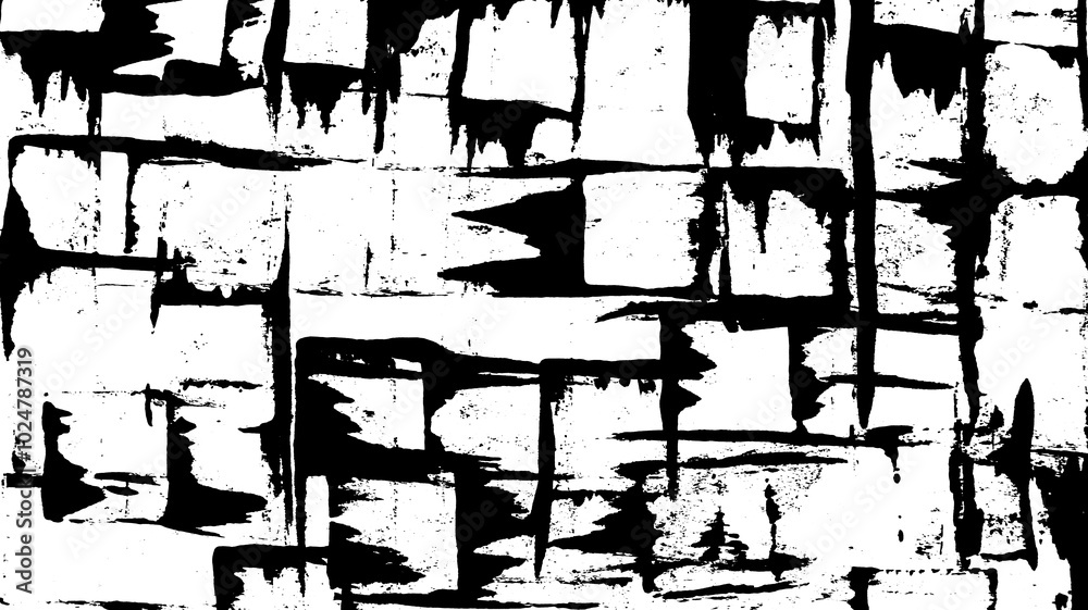 Fototapeta premium Square Outline Right Angle Print Making Hand Painted Pattern Texture Background