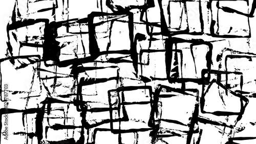 Square Outline Right Angle Print Making Hand Painted Pattern Texture Background