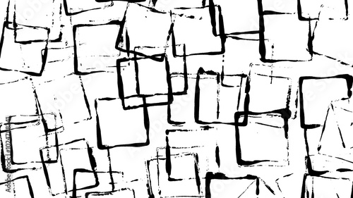 Square Outline Right Angle Print Making Hand Painted Pattern Texture Background