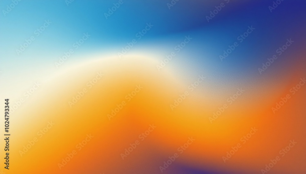Naklejka premium Soft gradient abstract background in blue and orange hues