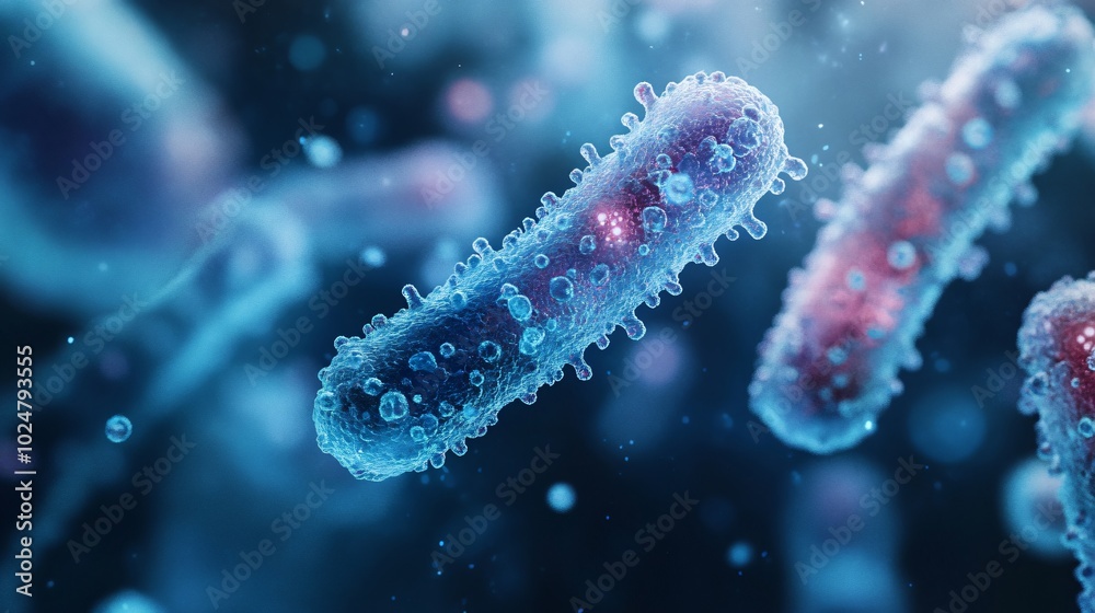 3D rendered macro image of a purple, snowflake-shaped virus, resembling a frozen winter flower, perfect for holiday decoration 3D rendered macro image of a purple, snowflake-shaped virus, resembling a frozen winter flower, perfect for holiday decoration