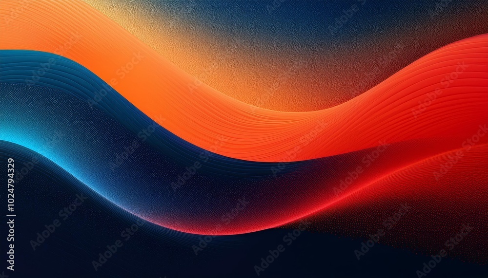 Abstract waves of vibrant colors in motion Abstract waves of vibrant colors in motion