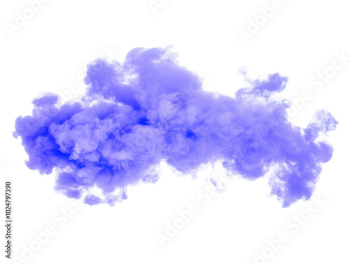 Blue smoke explosion border for creative digital design and spring themes